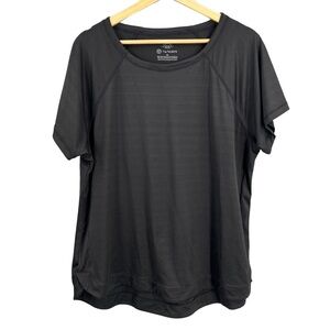 T by Talbots TShirt Black Sun Protection Stretch Quick Dry Round Neck XL